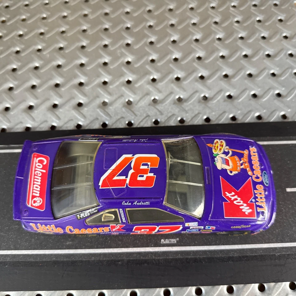 John Andretti #37 NASCAR Little Caesars Kmart escala 1/24 fundido a presión RC 1995 + tarjeta Foto 2 de 4