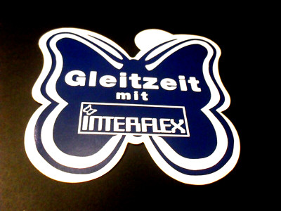 Aufkleber / Sticker + Interflex + Zeitwirtschaft
