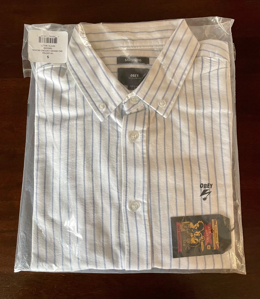 New Vintage OBEY Clothing x Bad Brains LS Oxford Woven