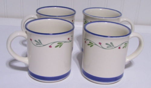 Pfaltzgraff  Wyngate  Floral  Mugs   Set of 4 USA - Picture 1 of 3