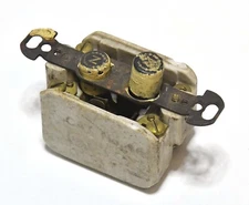 VINTAGE DOUBLE POLE PUSH BUTTON SWITCH #3