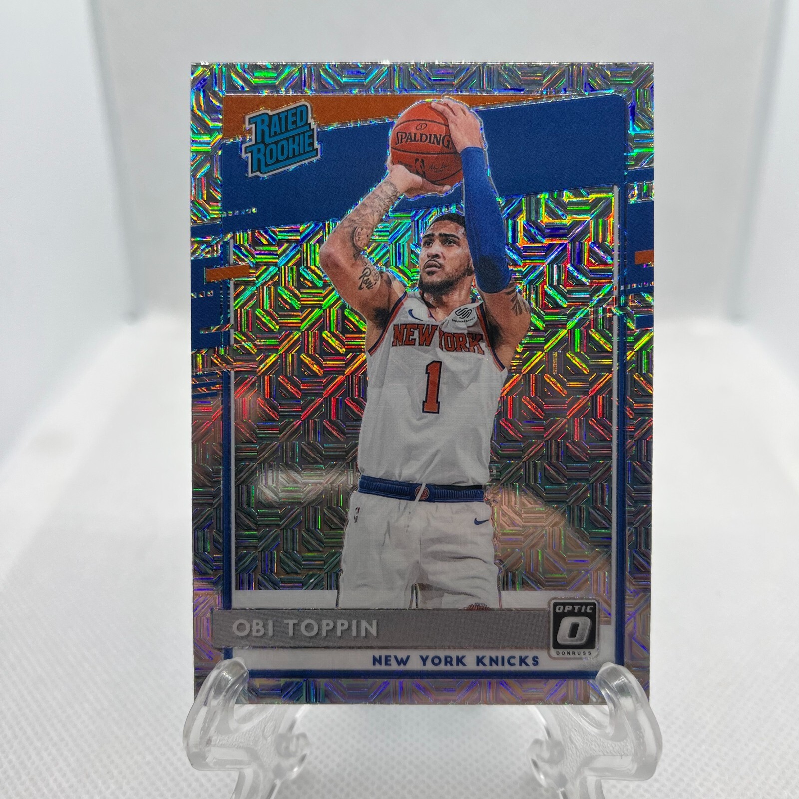 2020-21 Panini Donruss Optic Rated Choice Prizm Obi Toppin #158 Rookie RC