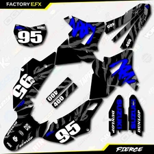 Black & Blue Fierce Polisport Restyle Graphics Kit fits Suzuki Drz400 Drz400sm