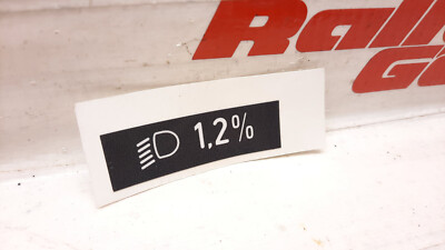 AUFKLEBER LWR  1,2% LICHT VW PASSAT GT G60 16V VR6 SYNCRO 35i
