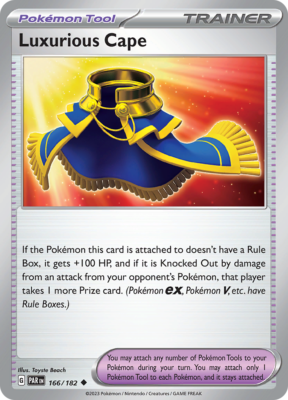 luxurious cape pokemon card Amazon.com: Pokemon - Luxurious Cape 265/182 - Paradox Rift - Hyper Rare -  Gold Foil main image 0