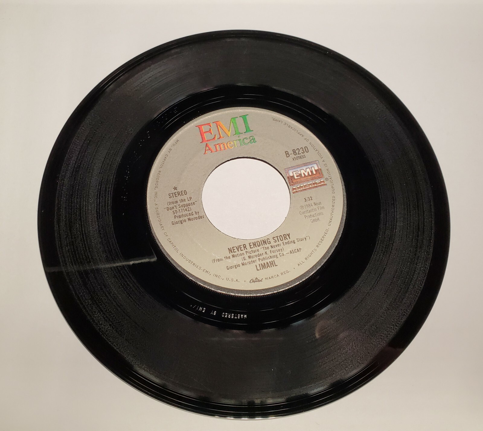 LIMAHL THE NEVER ENDING STORY, EMI America Records 1984, 7" 45 RPM | eBay
