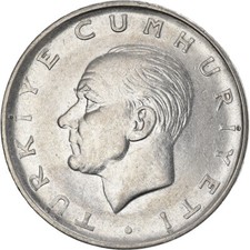 [#957227] Coin, Turkey, Lira, 1972, AU(50-53), Stainless Steel, KM:889a.1
