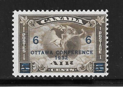 CANADA AIR MAIL SURCHARGED 6 CENTS on 5 CENTS STAMP ### C-4  BIG SALE - Picture 1 of 2