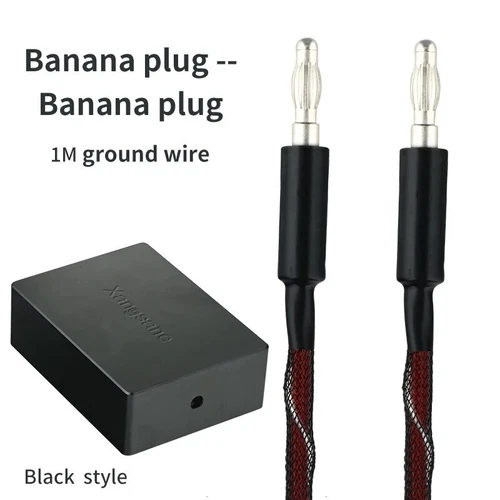 Audio Grounding Box Mute Pure Silver Grounding Wire USB RCA Spade Banana Plug - Picture 10 of 36