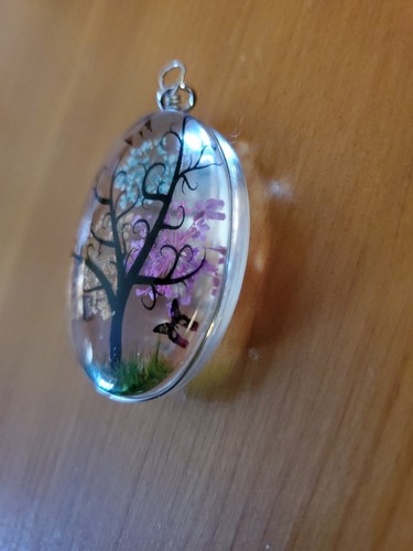New Colorful Oval Tree Pendant - Picture 6 of 7