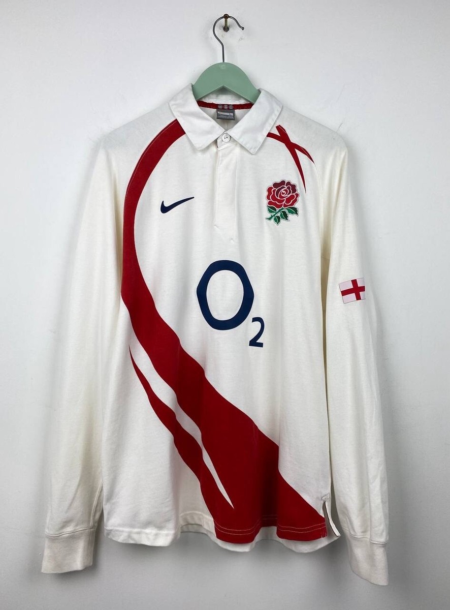 England Rugby Shirt 2007/08 Home Jersey Nike Union Long