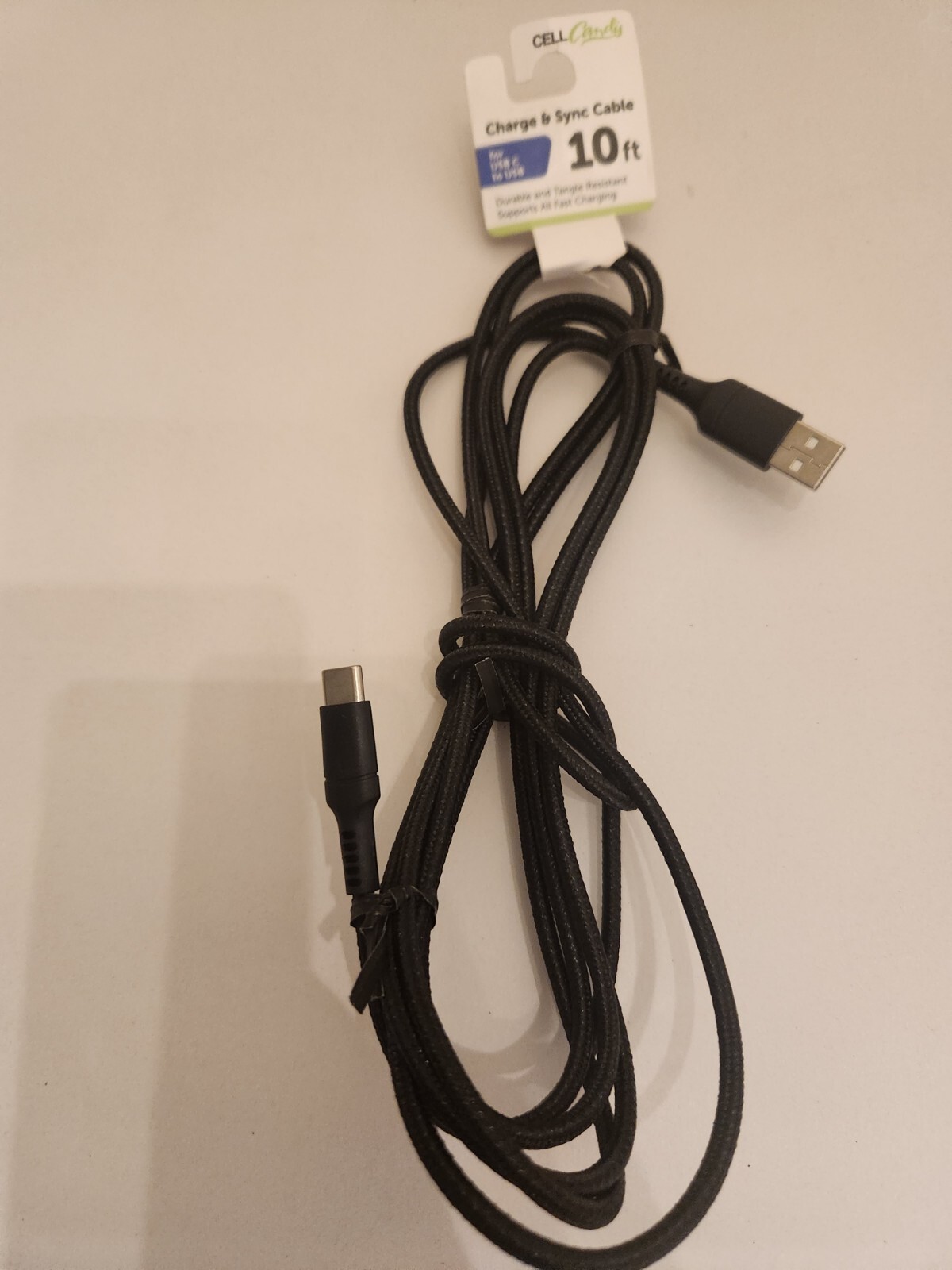 10ft USBC to USBC Fast Charging Sync Cable by Cell Candy-image