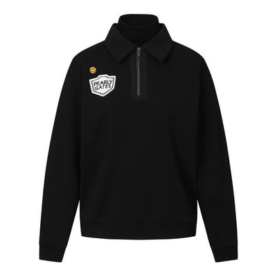 Genuine PEARLY GATES GOLF Womens Smile Layered Half Zip T-Shirt 