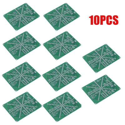 10 x LSD-73 Electronic LED Flashing Lights DIY Kits Soldering Practice Board PCB