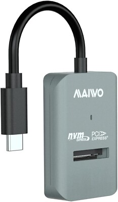 MAIWO M.2 NVMe 10 Gbps SSD Enclosure USB 3.2 Gen2 to NVMe PCI-E M.2 SSD 