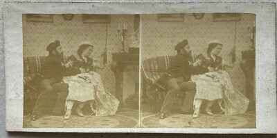 Paris Maison Close Im 19. Jahrhundert Foto Stereo C1860 Vintage Albumin P§1