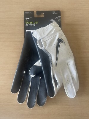 Nike White Vapor Jet Receiver Football Gloves Mens Size X Large New CZ8154-127