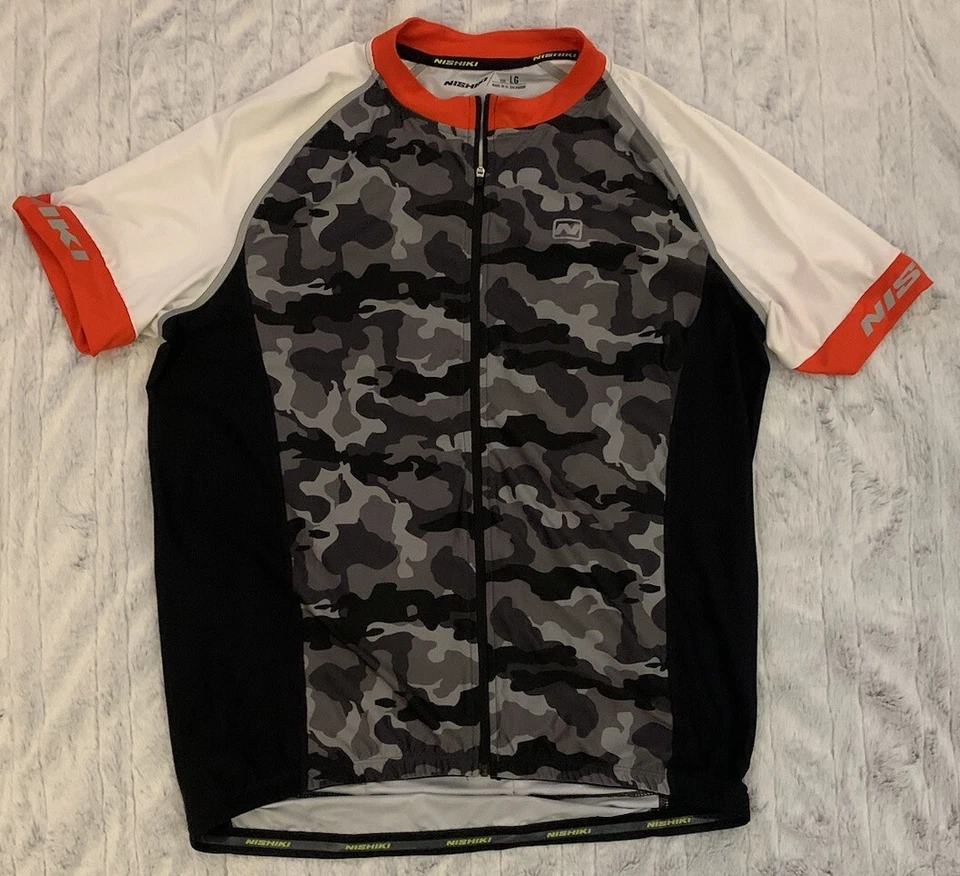 NISHIKI Sz L Polyester/Spandex Cycling Jersey - Image 2 of 4