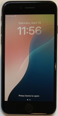 VERY NICE GSM UNLOCKED BLACK iPhone SE 2020, 128GB A2275 MHFC3LL/A, 85% BATTERY