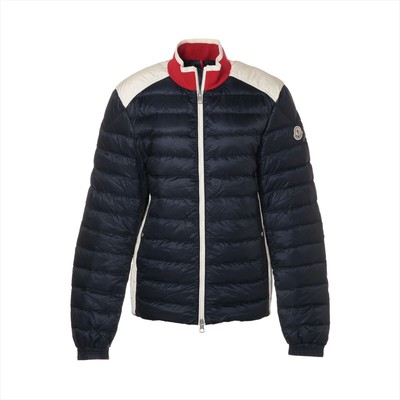 Moncler Jacket Blue White Red Moncler 18 Years Nylon Down Jacket