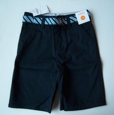 NWT Gymboree Boys Navy Blue Uniform Shorts Size 7 with Striped Belt