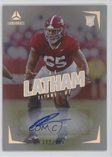 2024 Panini Luminance Rookies Auto 372/700 JC Latham #105 Auto 03xg
