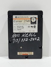 Vintage Western Digital Caviar 2540 Hard Drive 540.8MB IDE 3.5" WDAC2540-00H...