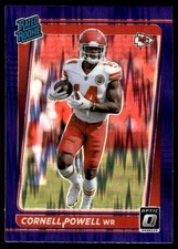 Cornell Powell 2021 Donruss Optic #240 Chiefs Insert ? SEE SCAN! FREE SHIPPING