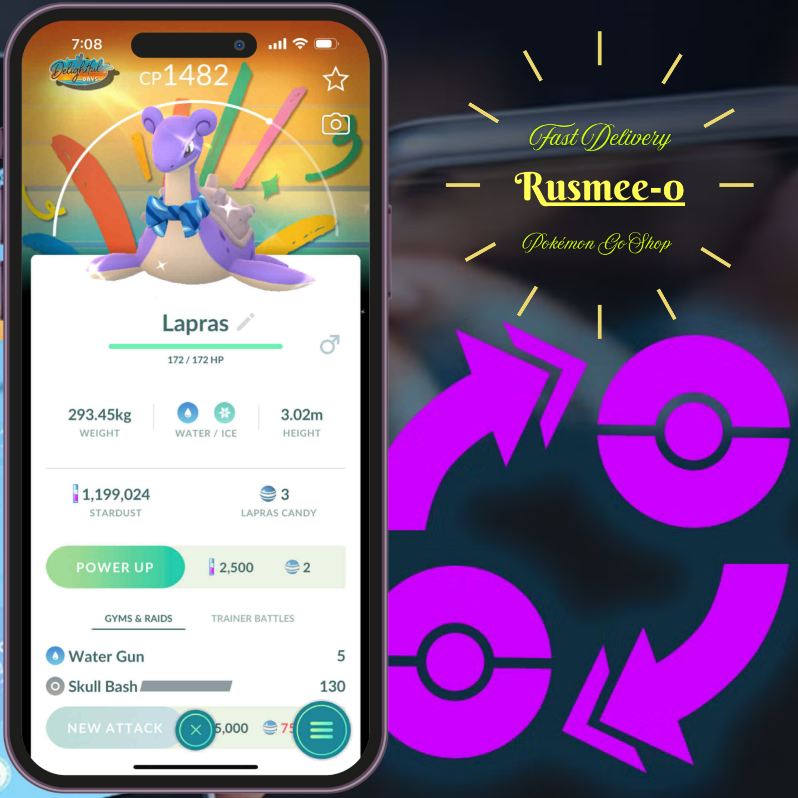 Pokémon PTC Go - Shiny Staryu - LVL1 Level 1 Read Description