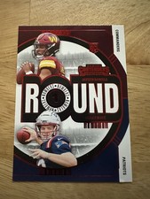2024 Panini Contenders Jayden Daniels / Drake Maye #1 Round 1 RC Red Foil