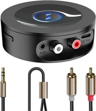 Bluetooth 5.2 Receiver for Home Stereo, RCA  3.5mm AUX Out Put, Wireless Audio