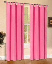 Vorhang blickdicht matt Schal, Pink Schlaufen, 175x140 aus Microsatin