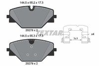 Textar 2027801 Bremsbelagsatz, Scheibenbremse FüR Land Rover