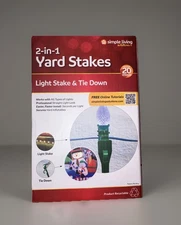 Simple Living Solutions 2-in-1 Green Yard Stakes  20 Stakes