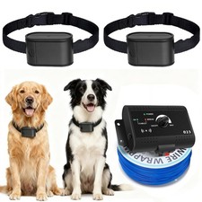 In-Ground Electric Dog Fence System for 2 Dogs - Covers up to 6/5-Acre, Elect...