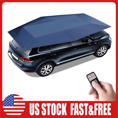 Universal Fully Automatic Car Umbrella Tent / Awning Blue, 189 inch