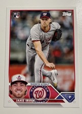 Topps 2023 Update Series Jake Irvin Rookie Washington Nationals #US224