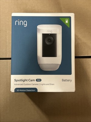 Ring Spotlight Cam Pro, Battery - White
