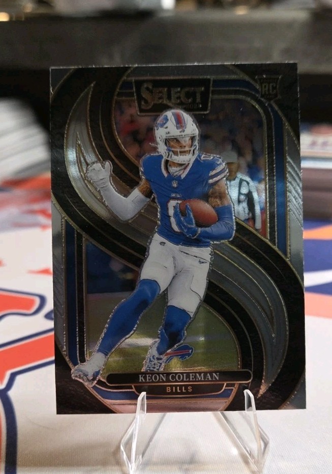 2024 Panini Select - Premier Level Keon Coleman #153 Silver Prizm (RC)