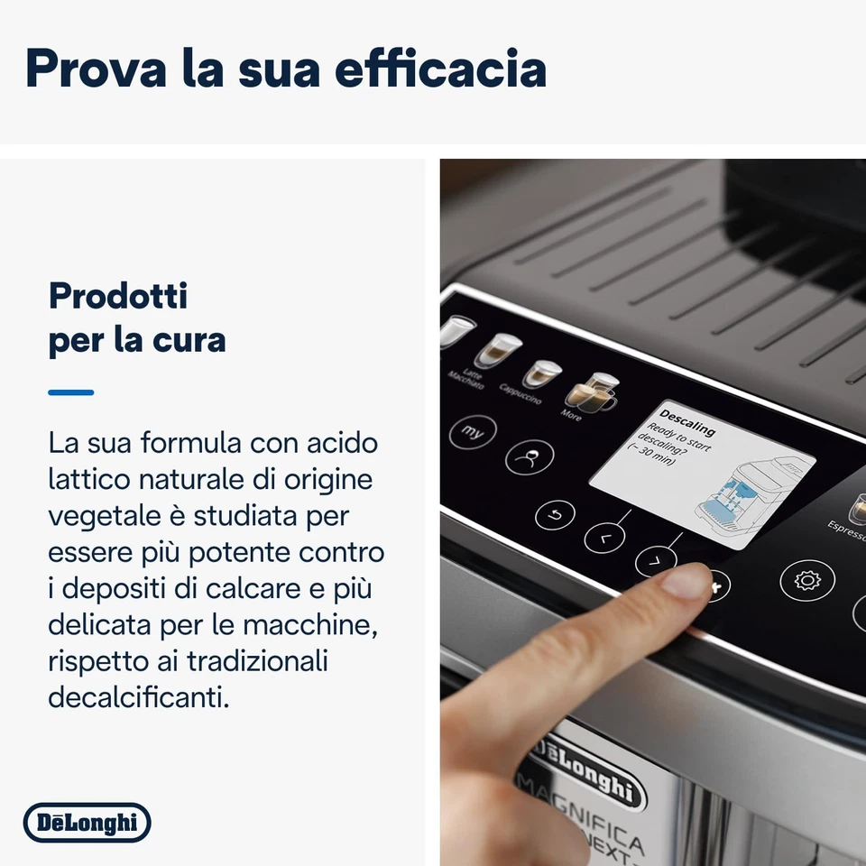 De Longhi EcoDecalk Decalcificante DLSC500 5 Dosi di Decalcificazione Accessorio - Immagine 4 di 4