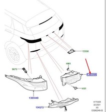 LR Range Rover Evoque L551 Rechte Seite Innenrücklicht 453123576 Neue Echt