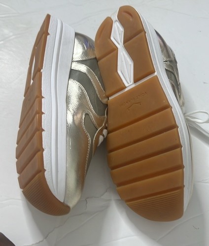 VOILE BLANCHE 🇮🇹 ZAPATILLAS MUJER DORADAS CUERO SUAVE CONFORT MODA VERANO 37 - Imagen 4 de 9