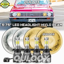 For Chevy Caprice 1966-76 Chevelle 1964-1970 Black 5.75 Led Headlights Halo X4 For Chevy Caprice 1966-76 Chevelle 1964-1970 Black 5.75 Led Headlights Halo X4