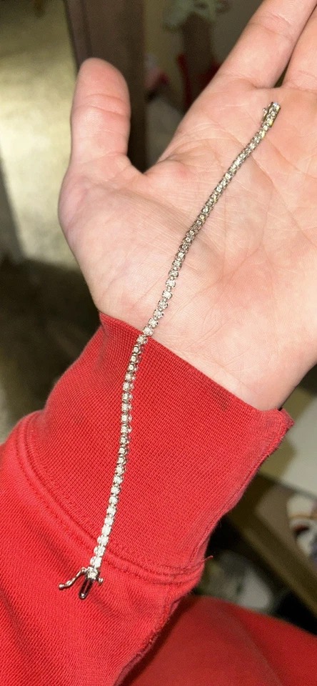 Pulsera de diamantes joyas de diamantes reales LEER MÁS ABAJO Foto 2 de 4