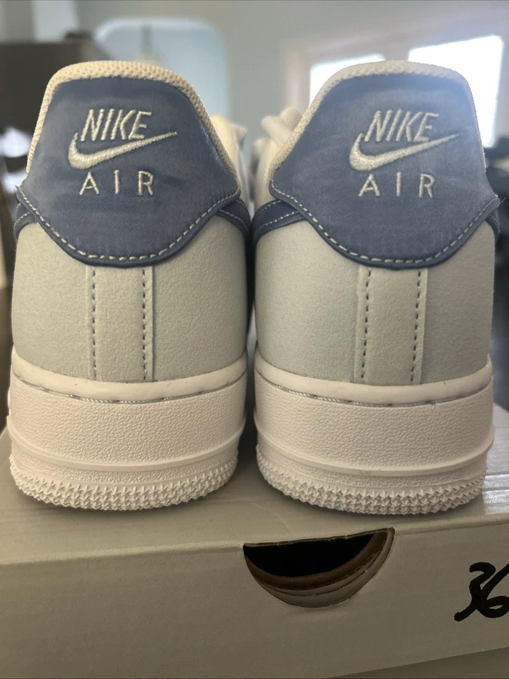 Nike Women’s Airforce One 07 Size 9.5 Blue Tint Polar White FN7185 423 New - Image 2 of 4