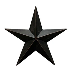 Dimensional Metal Antique Barn Stars Wall Decor Rustic Country Primitive Star...