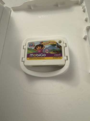 VTech Mobigo 2 Touch Learning System Video Game Dora The Explorer Twins Day CS2 - Picture 2 of 2