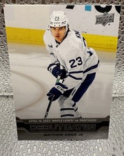 23-24 UD Series 1 Hockey Rookie Debut Dates DD-18 Mathew Knies NM