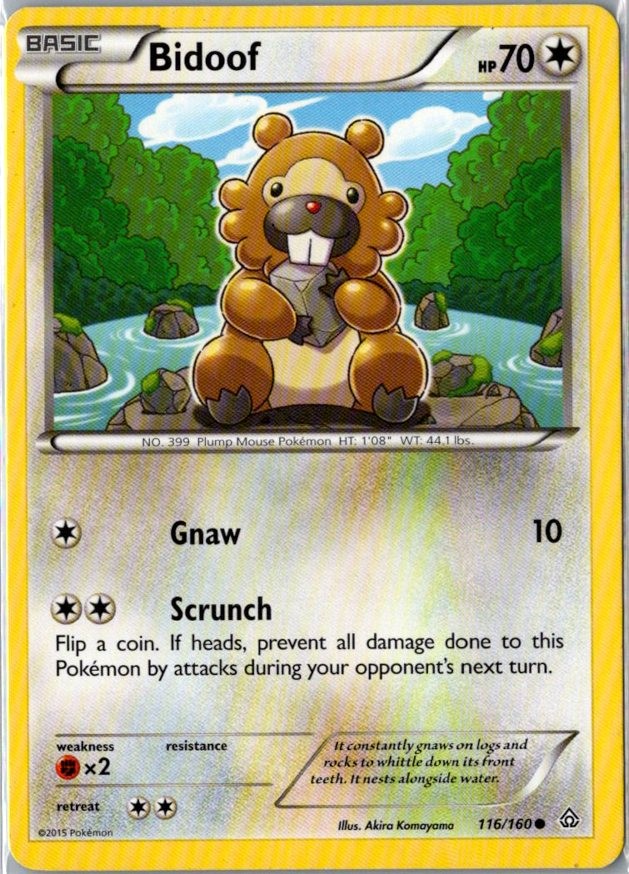 Bidoof 116/160 Common XY - Primal Clash LP