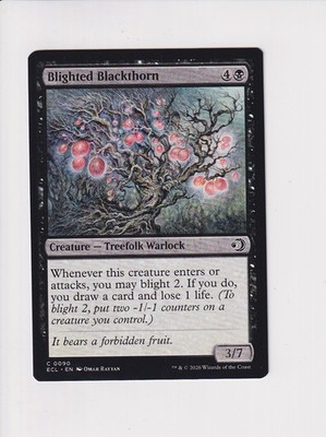 MAGIC THE GATHERING MTG LORWYN ECLIPSED BLIGHTED BLACKTHORN (#2)